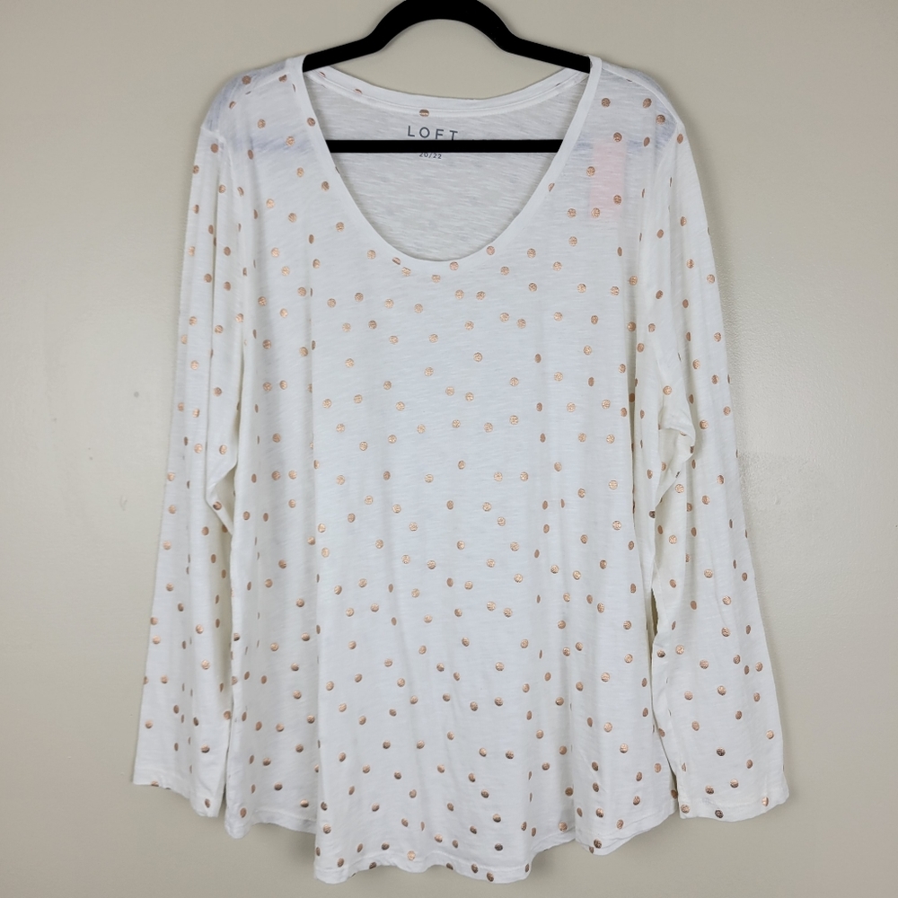 Loft Polka Dot Tshirt